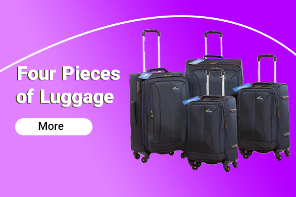Four pieces of luggage
